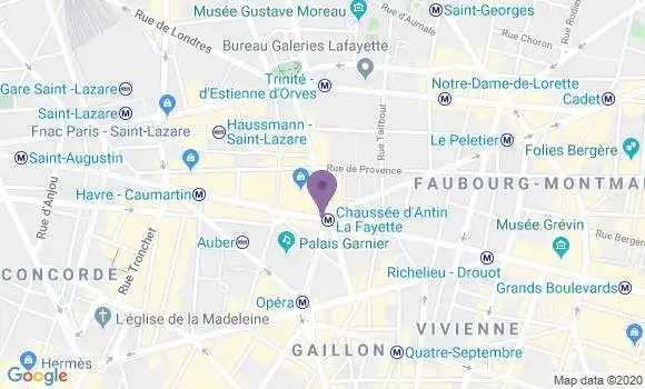Localisation Société Générale Agence de Paris Grands Comptes