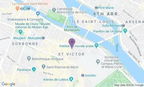 Localisation Société Générale Agence de Paris Halle aux Vins