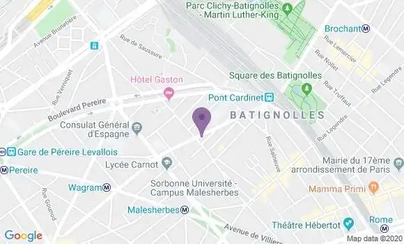 Localisation Société Générale Agence de Paris Jouffroy Tocquevil