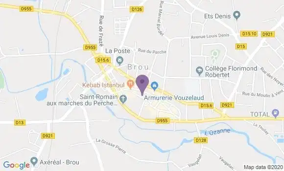 Localisation Société Générale Agence de Brou