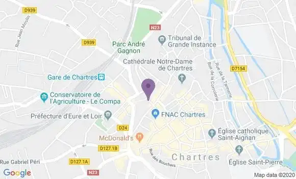 Localisation Société Générale Agence de Chartres