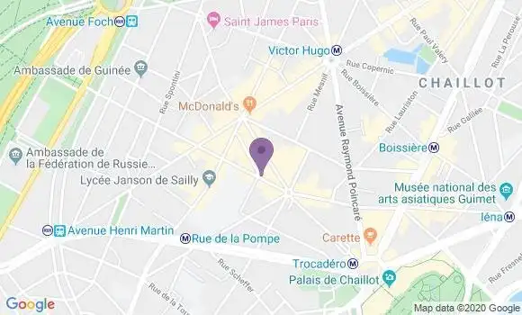 Localisation Société Générale Agence de Paris Longchamp