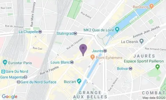 Localisation Société Générale Agence de Paris Louis Blanc