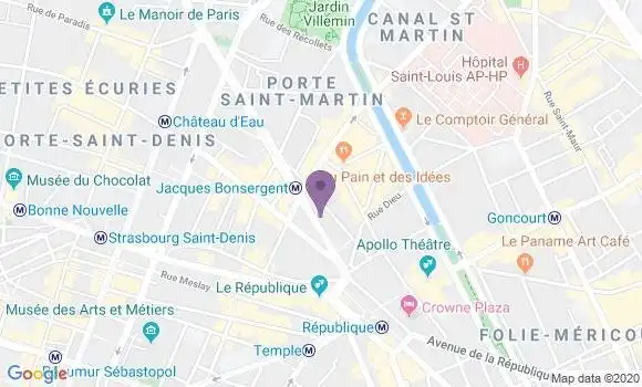Localisation Société Générale Agence de Paris Magenta
