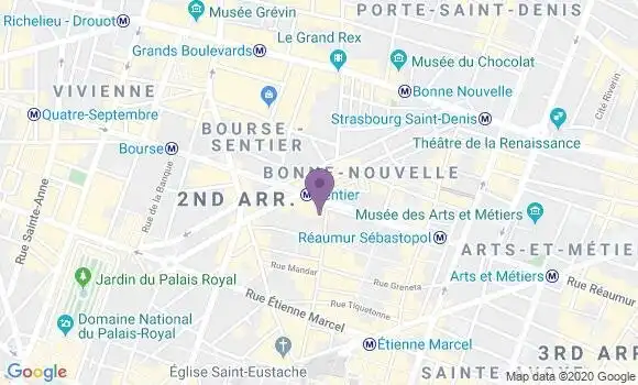 Localisation Société Générale Agence de Paris Montorgueil