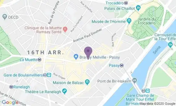 Localisation Société Générale Agence de Paris Nicolo