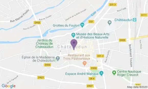 Localisation Société Générale Agence de Châteaudun