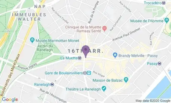 Localisation Société Générale Agence de Paris Passy