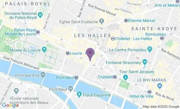 Localisation Société Générale Agence de Paris Pont Neuf
