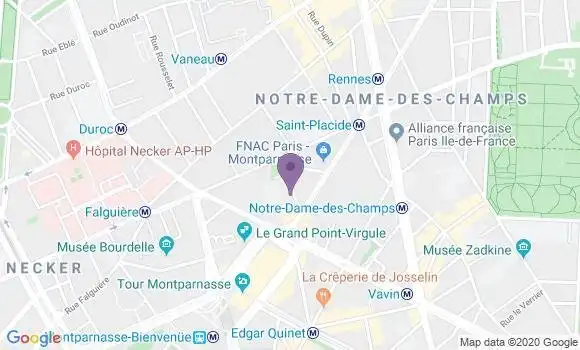 Localisation Société Générale Agence de Paris Rue de Rennes