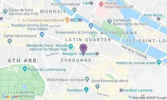 Localisation Société Générale Agence de Paris Saint Michel