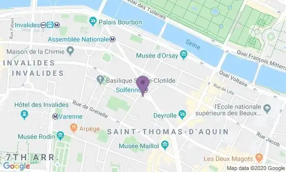 Localisation Société Générale Agence de Paris Solferino