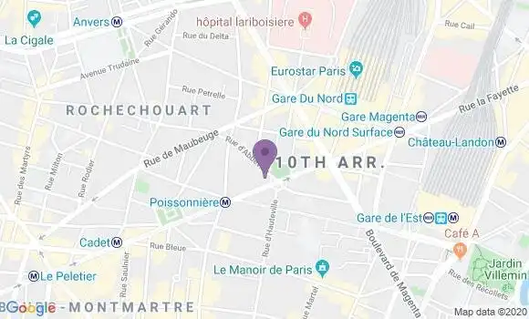 Localisation Société Générale Agence de Paris Saint Vincent de Paul