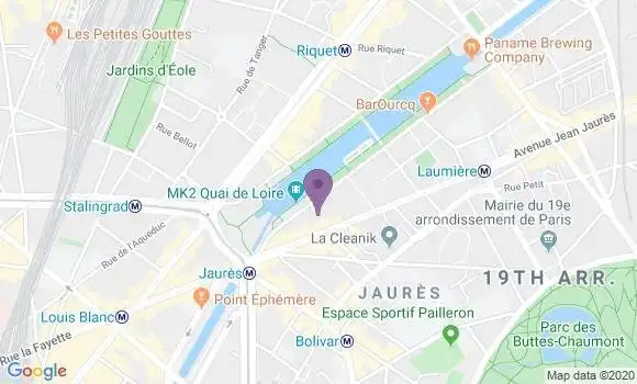 Localisation Société Générale Agence de Paris Stalingrad
