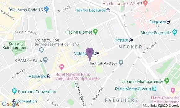 Localisation Société Générale Agence de Paris Volontaires