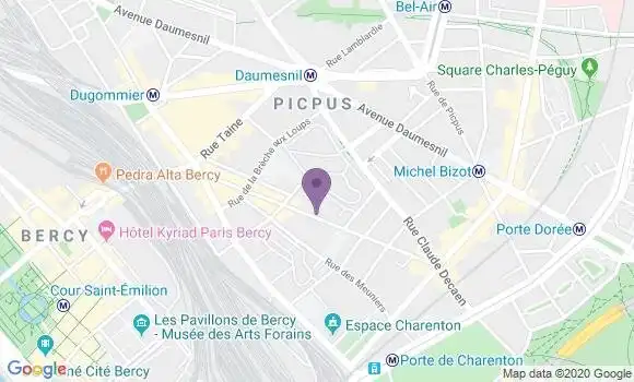Localisation Société Générale Agence de Paris Wattignies