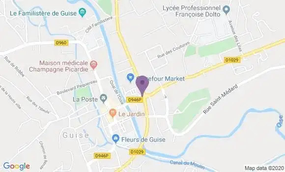 Localisation Caisse d