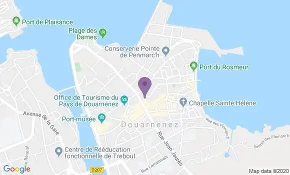 Localisation Société Générale Agence de Douarnenez