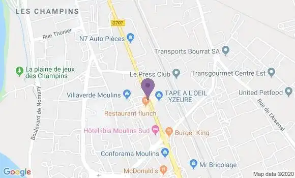 Localisation Caisse d
