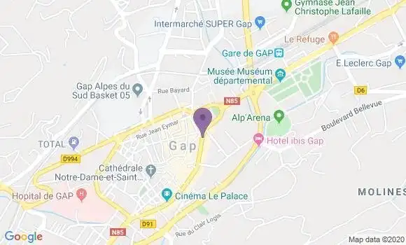 Localisation Société Générale Agence de Gap