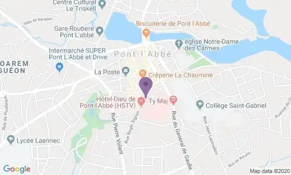 Localisation Société Générale Agence de Pont l