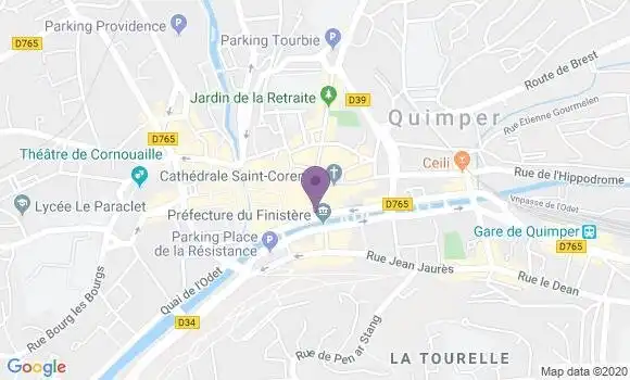 Localisation Société Générale Agence de Quimper