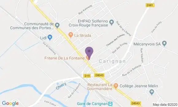 Localisation Caisse d