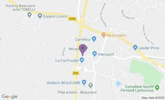 Localisation Société Générale Agence de Beaucaire