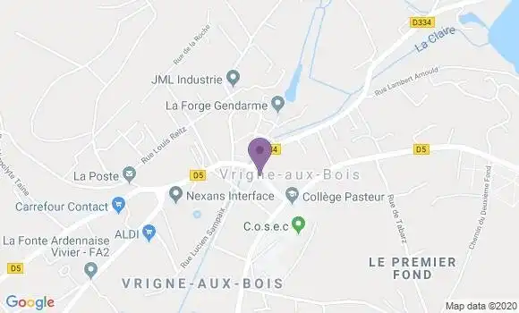 Localisation Caisse d