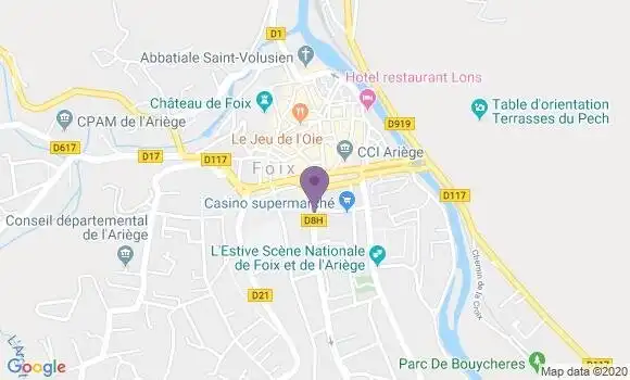 Localisation Caisse d