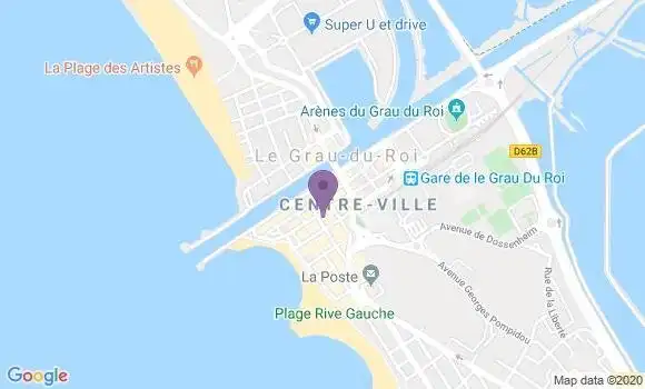 Localisation Société Générale Agence de Grau du Roi