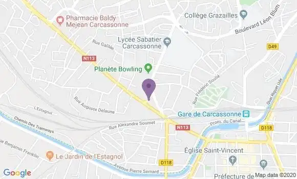 Localisation Caisse d