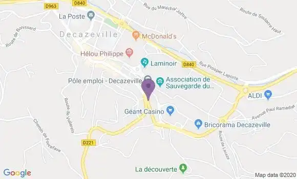 Localisation Caisse d