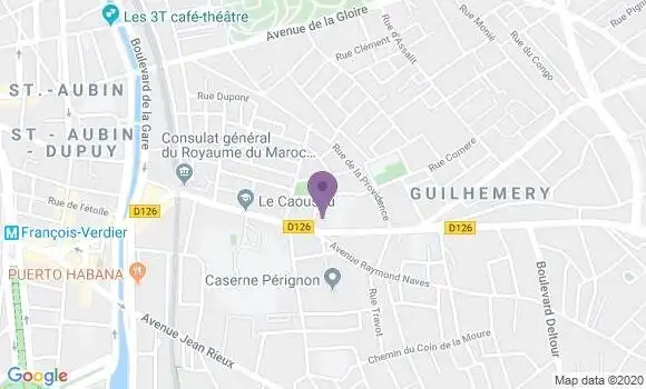 Localisation Société Générale Agence de Toulouse Guilhemery