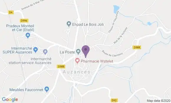Localisation Caisse d