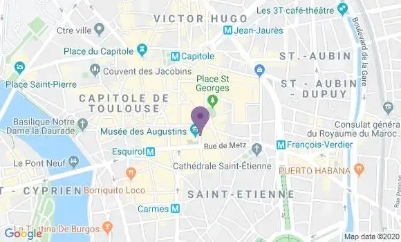 Localisation Société Générale Agence de Toulouse Metz