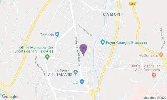 Localisation Caisse d