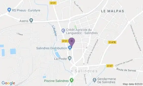 Localisation Caisse d