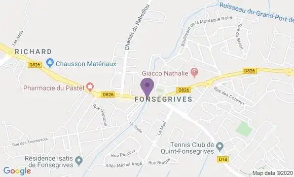 Localisation Caisse d