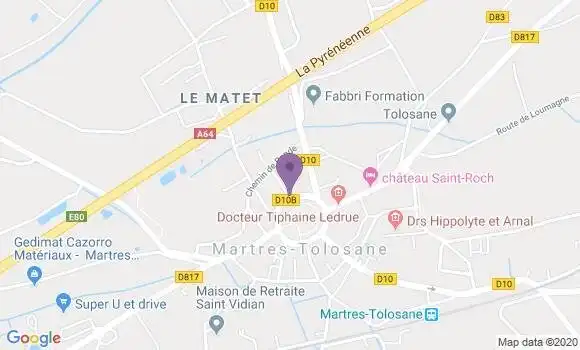 Localisation Caisse d