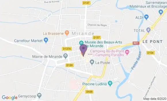 Localisation Caisse d