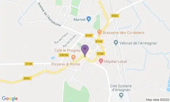 Localisation Caisse d