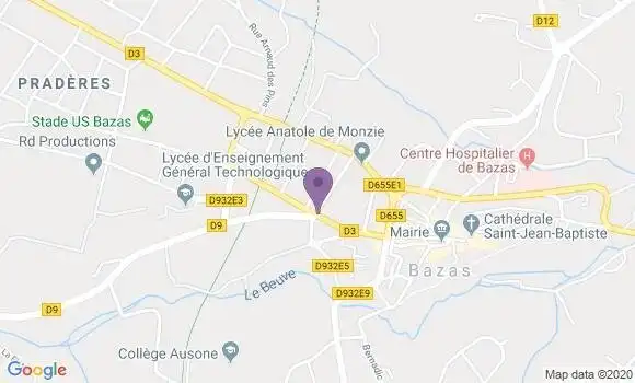 Localisation Caisse d