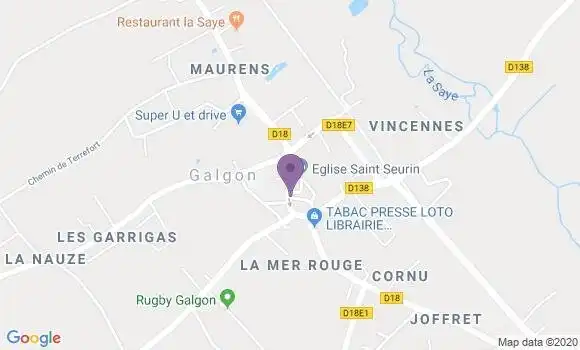 Localisation Caisse d