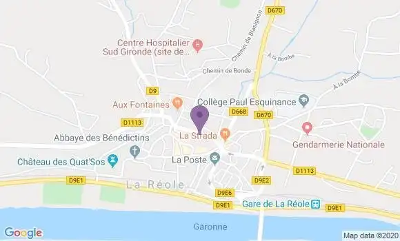 Localisation Caisse d