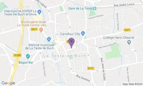 Localisation Société Générale Agence de La Teste de Buch