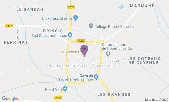 Localisation Caisse d