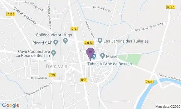 Localisation Caisse d