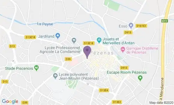 Localisation Caisse d