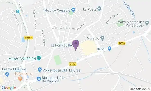 Localisation Société Générale Agence de Le Crès